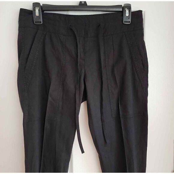 Theory Linen-Blend Jogger Pants 2 - Picture 3 of 9